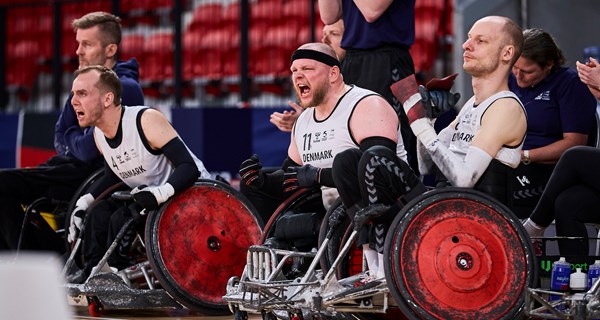 Danmark vinder sølv ved EM i kørestolsrugby 2025. Foto: Mélanie Butez.